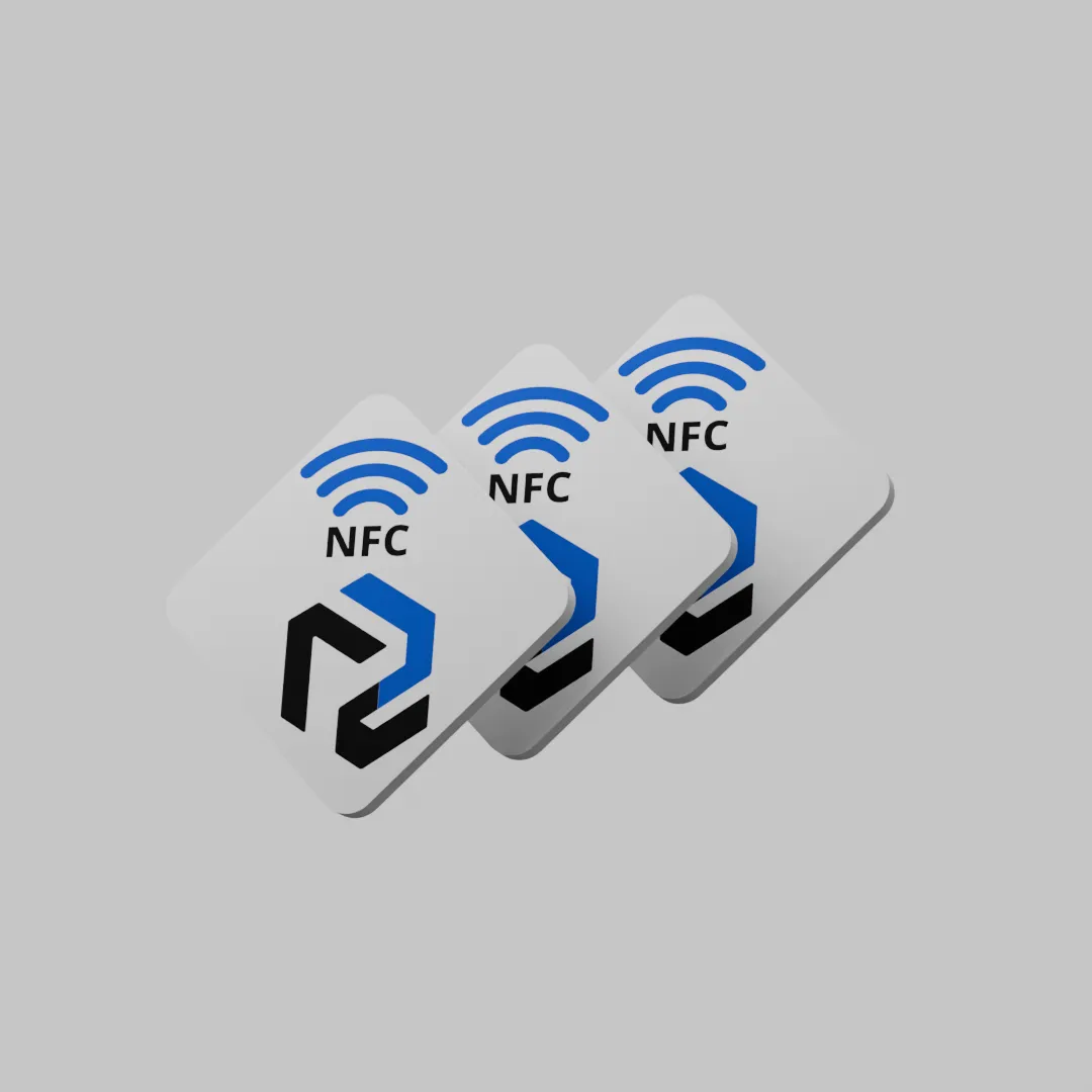 ELECJ Rugged NFC Tag — 30 mm diamond variant, branded ABS body