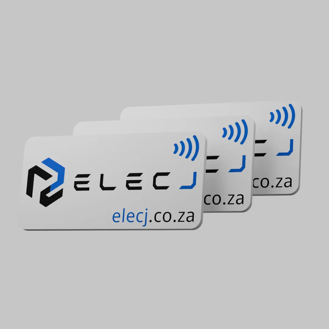 ELECJ Rugged NFC Tag — 60 mm wide rectangular variant, branded ABS body